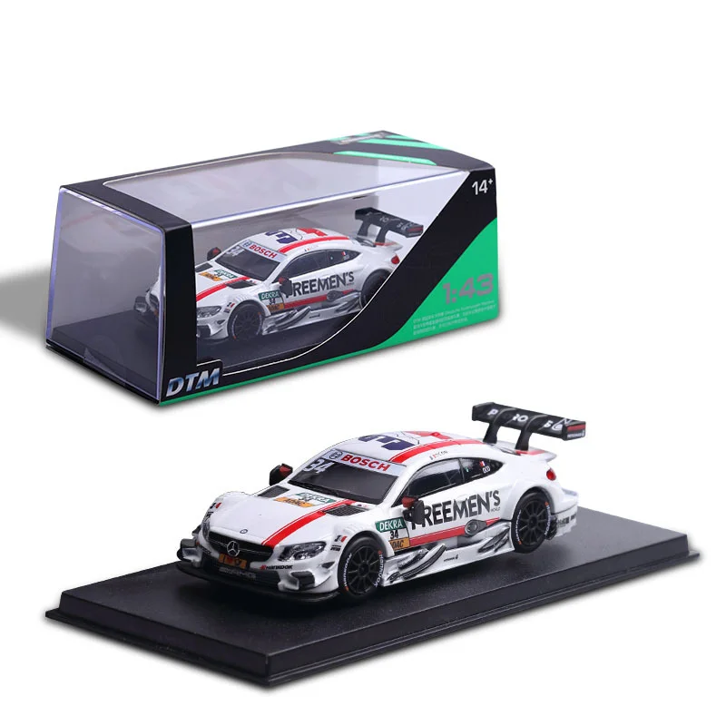 

Bisney 1:43 Benz DTM Racing Garland Model Car Die Casting Alloy Supercar Collect Decoration Toys Kids Car Products Drop Shipping
