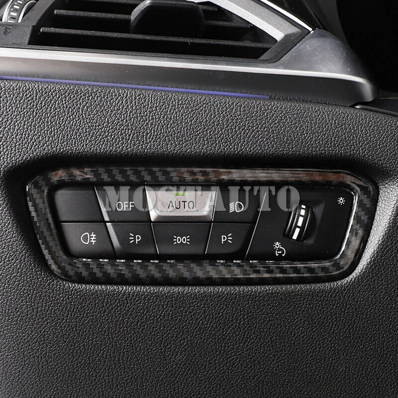 

For BMW 3 Series G20 2019-2021 ABS Interior Headlight Adjustment Cover Trim 1pcs Car Accessories Interior Car Decor Car Trim