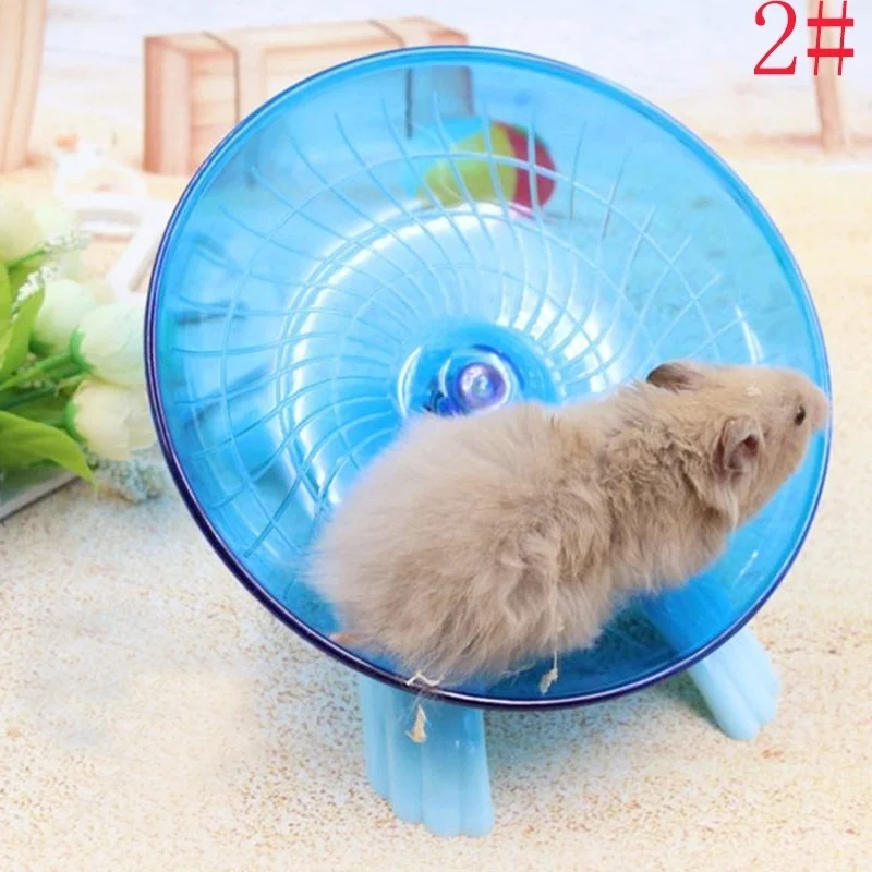 Pet Хомяк летающая тарелка Упражнения Колесо Мышь диск для бега игрушечная клетка