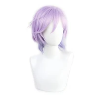 twisted wonderland cosplay epel felmier wig poison apple light purple hairpiece snow white halloween role play hair wig