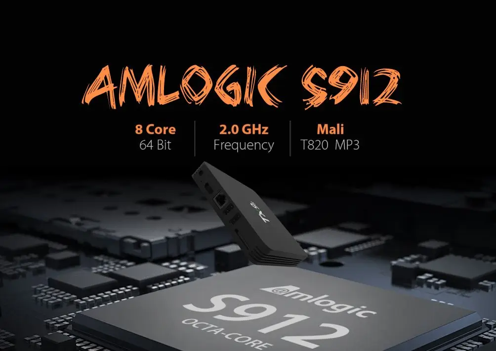 Tanix TX9S Amlogic S912 2 Гб ОЗУ 8 Гб ПЗУ 2,4G WiFi 1000M LAN Android 7,1 4K H.265 tv Box