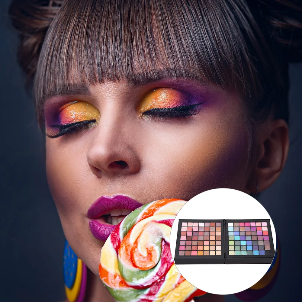 

1 Set Cosmetics Colorful Eye Shadow Lip Color Blusher Shading Powder for Woman