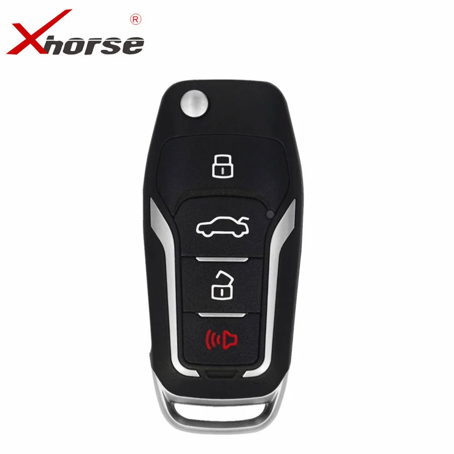 Супер дистанционный ключ XHORSE XEFO01EN для Ford Style Flip 4 кнопки встроенный супер чип