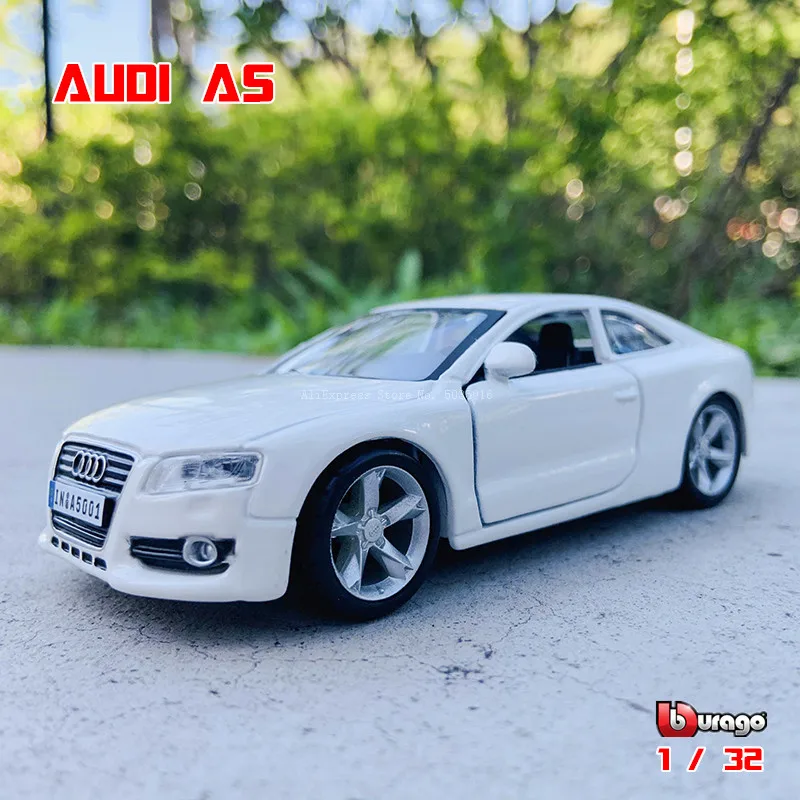 Bburago-Coche de juguete Audi A5 1:32, veh&iacute;culo de juguete de Metal, modelo de alta simulaci&oacute;n, regalos de colecci&oacute;n-0