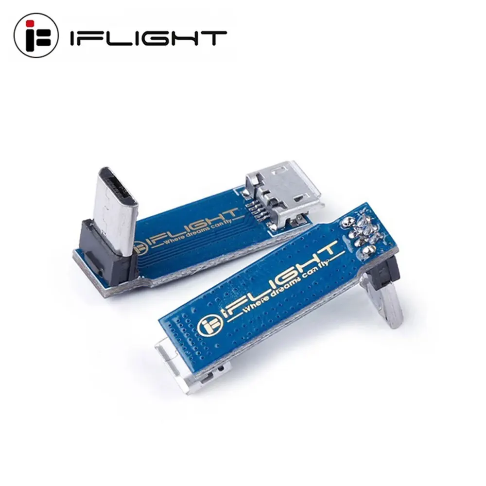 

Плата адаптера IFlight L-Type, плата расширения Micro USB «штекер-гнездо» для гоночного контроллера полета RC FPV, детали «сделай сам»