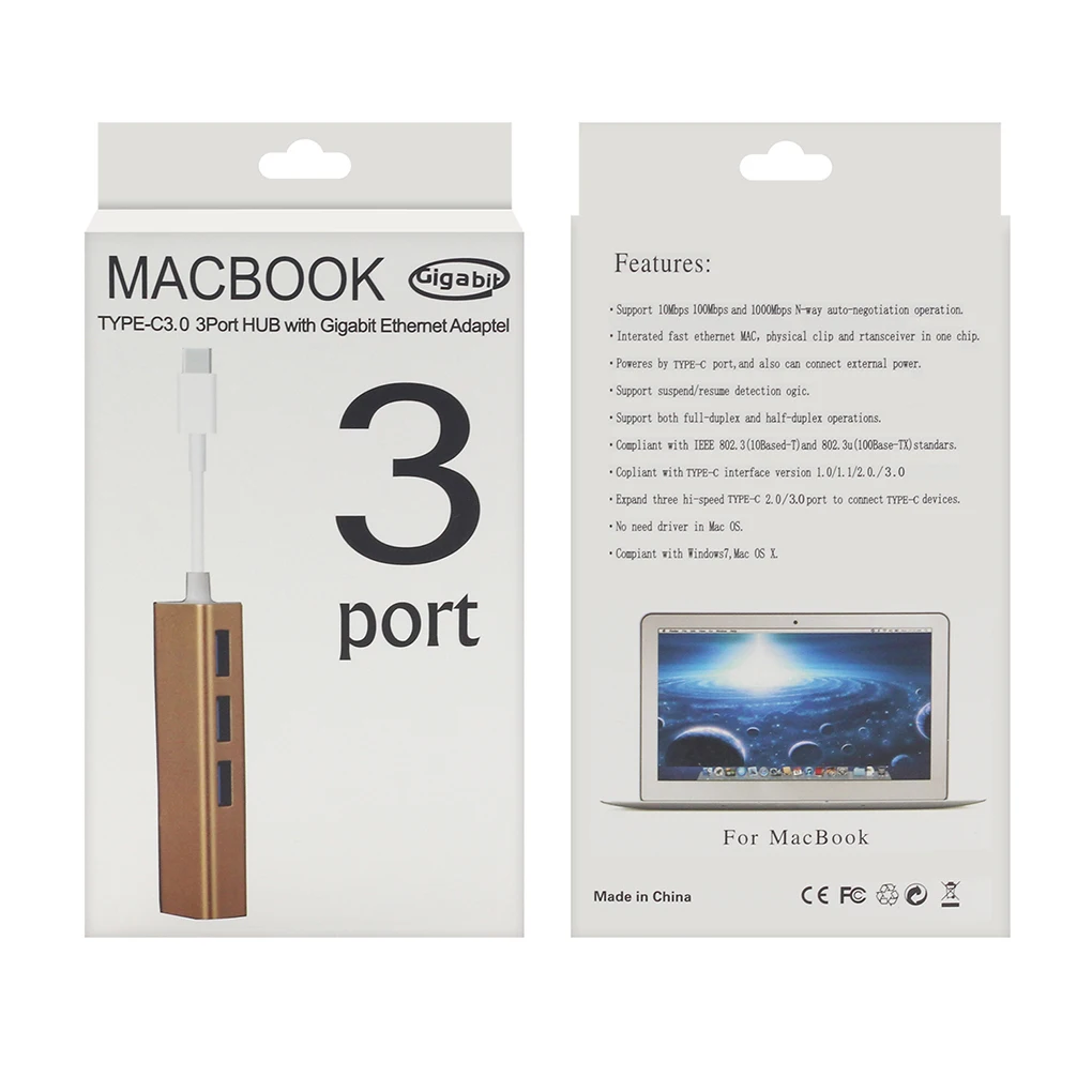 3 порта Type c к RJ45 + USB 0 сетевой адаптер Ethernet гигабитный концентратор 1000 Мбит/с