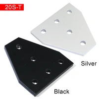 2020 5 hole 90 degree joint board plate corner angle bracket connection joint strip for 2020 aluminum profile 3d printer frame