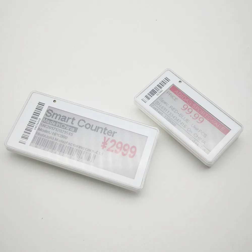 Электронные ценники 2 13 дюйма дисплей черный красный белый цвет частота 433 МГц