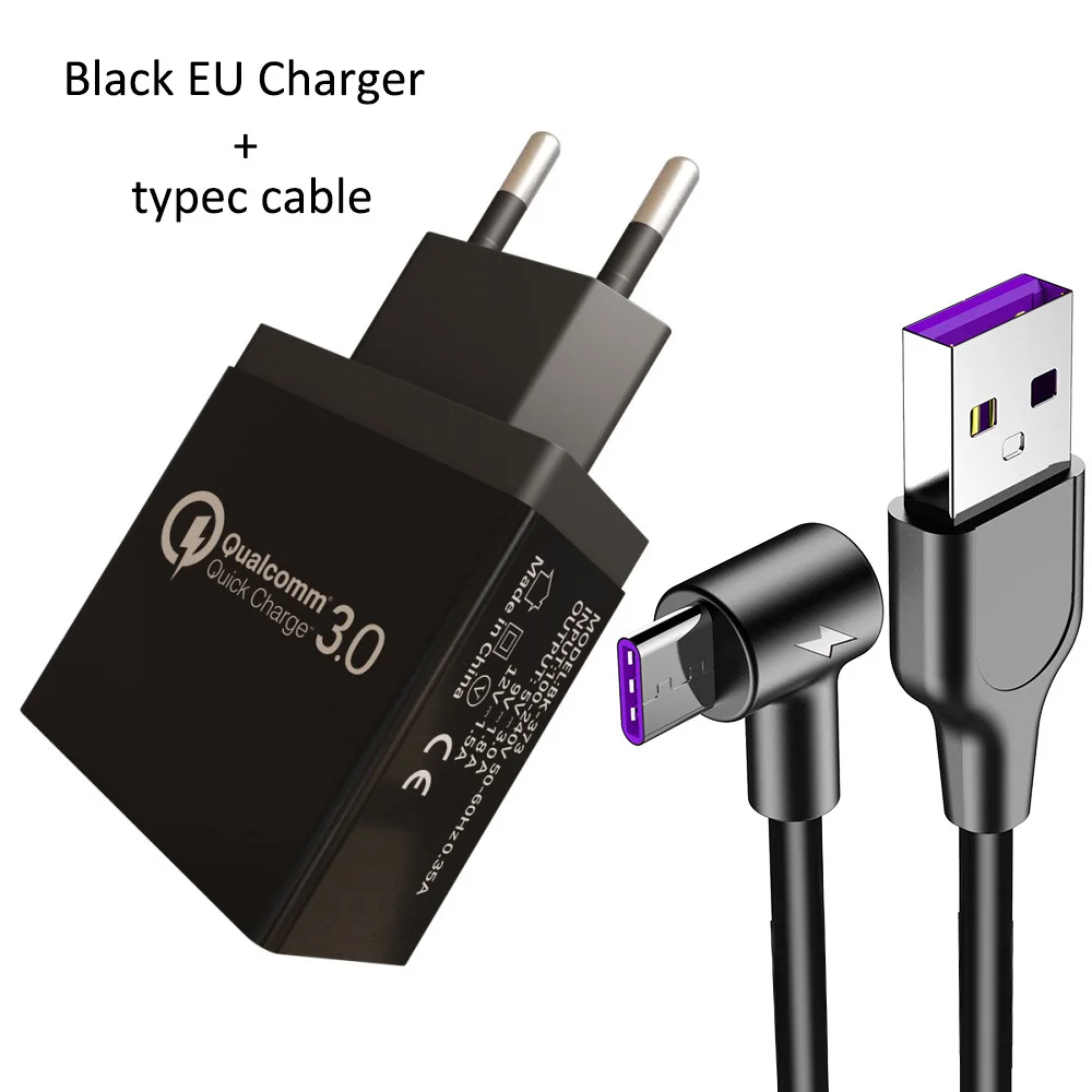 EU Plug Bundle FSU 5A USB C супер быстрый зарядный кабель QC3.0/4,0 USB type c для huawei mate20 P20 P30 samsung Galaxy S8 S9 S10 Xiao mi 9 - Цвет: EU Plug Bundle