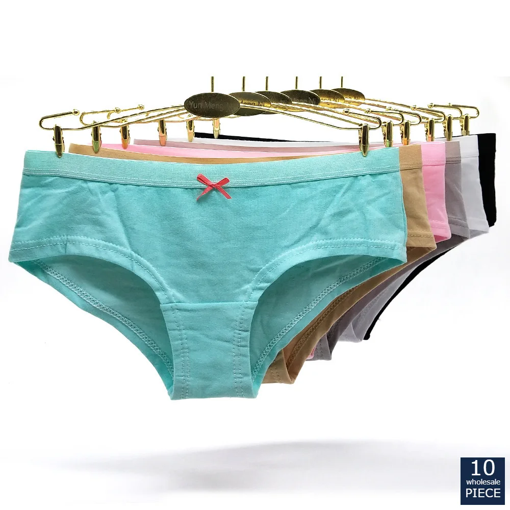 Alyowangyina 1-10 Pcs/lot Wholesale Women fashion Cotton Panties Female Underwear Lady panties Girl Briefs #RRTYRTY 89368 | Женская