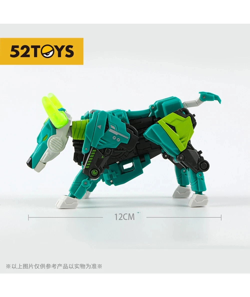 

IN STOCKAction Figure 52Toys BeastBox BB-27 Green Toxic Horn Emerald Ox Robots Transformation Animal Cube Model Children Gift