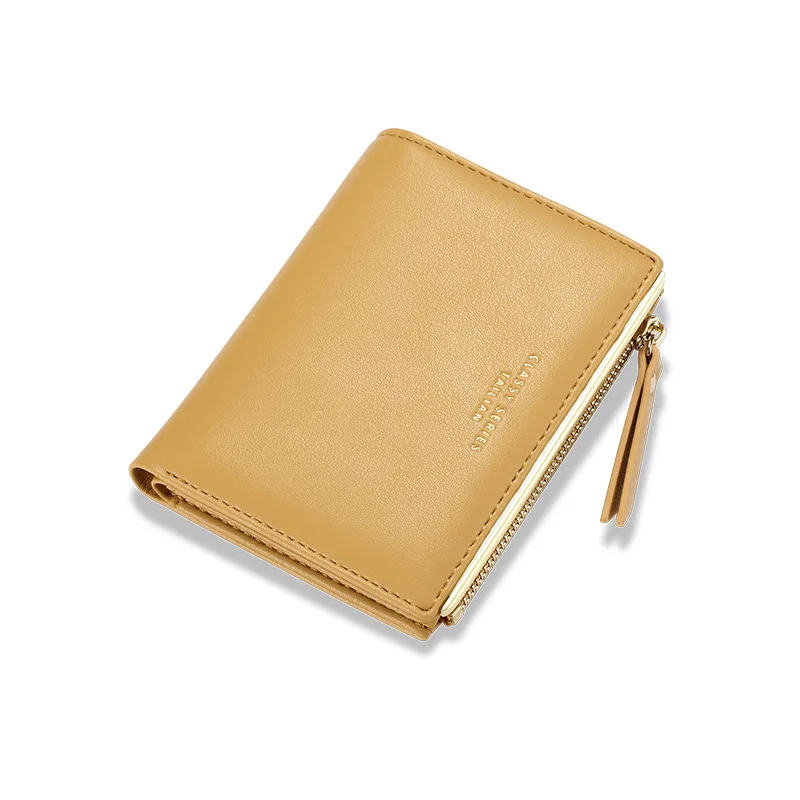 

New style wallet ladies short simple fashion multi-card slot large capacity wallet zipper bag women's folding casual wallet