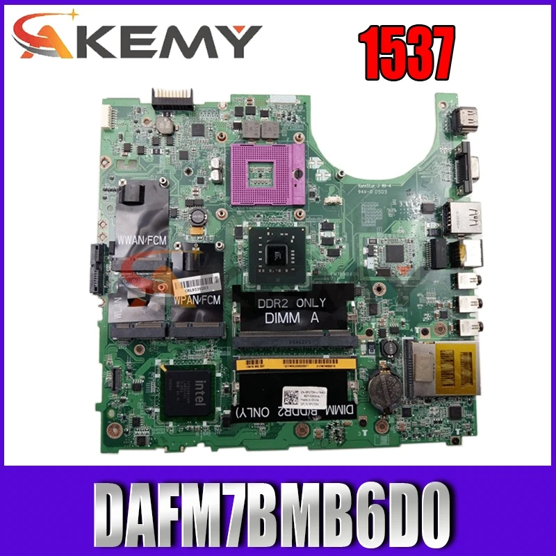 

Akemy Main board CN-0P172H 0P172H For dell Studio 1537 DAFM7BMB6D0 Laptop Motherboard DDR2 Free cpu