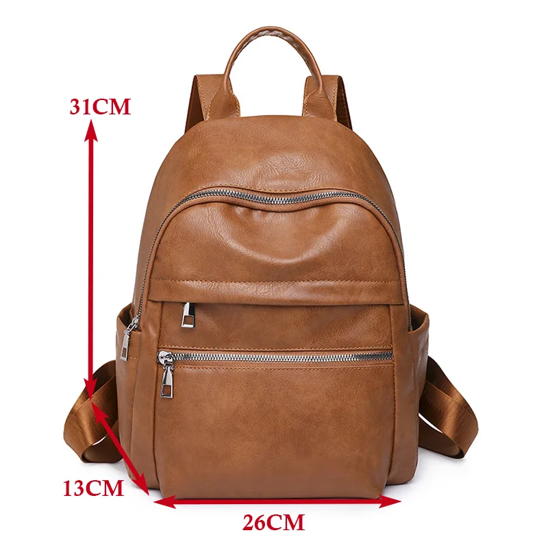 

Популярные женские рюкзаки, дизайнерские высококачественные модные рюкзаки из мягкой кожи, Брендовые женские дорожные сумки, женские рюкз...