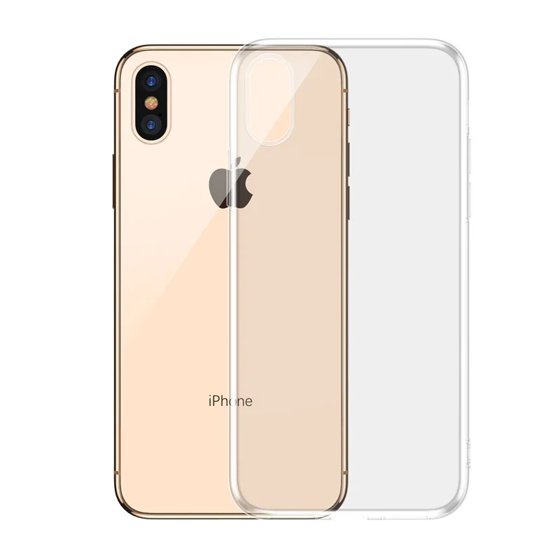 Противоударный силиконовый чехол для телефона iPhone 7 8 6 6S Plus XS Max XR 11 прозрачный