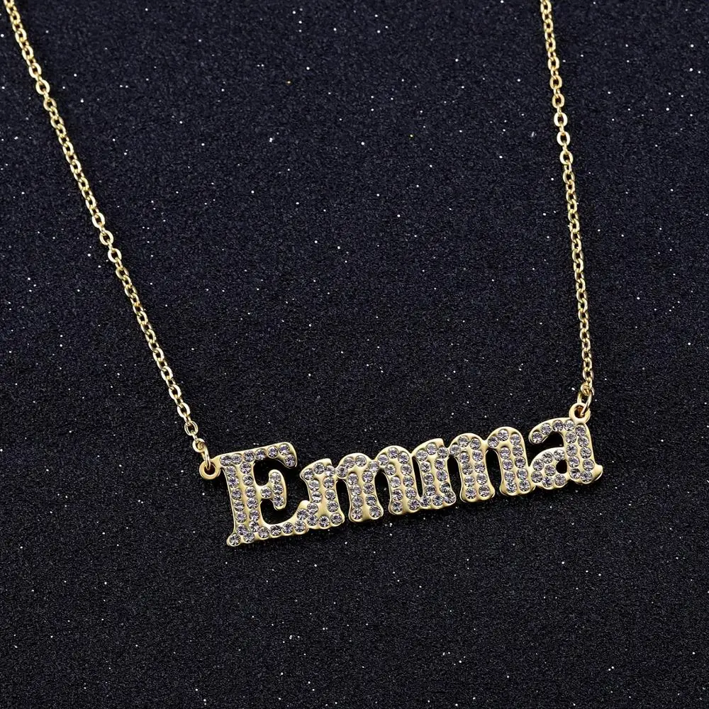 Ожерелье из нержавеющей стали Zciti ожерелье ледяного камня кубического циркония