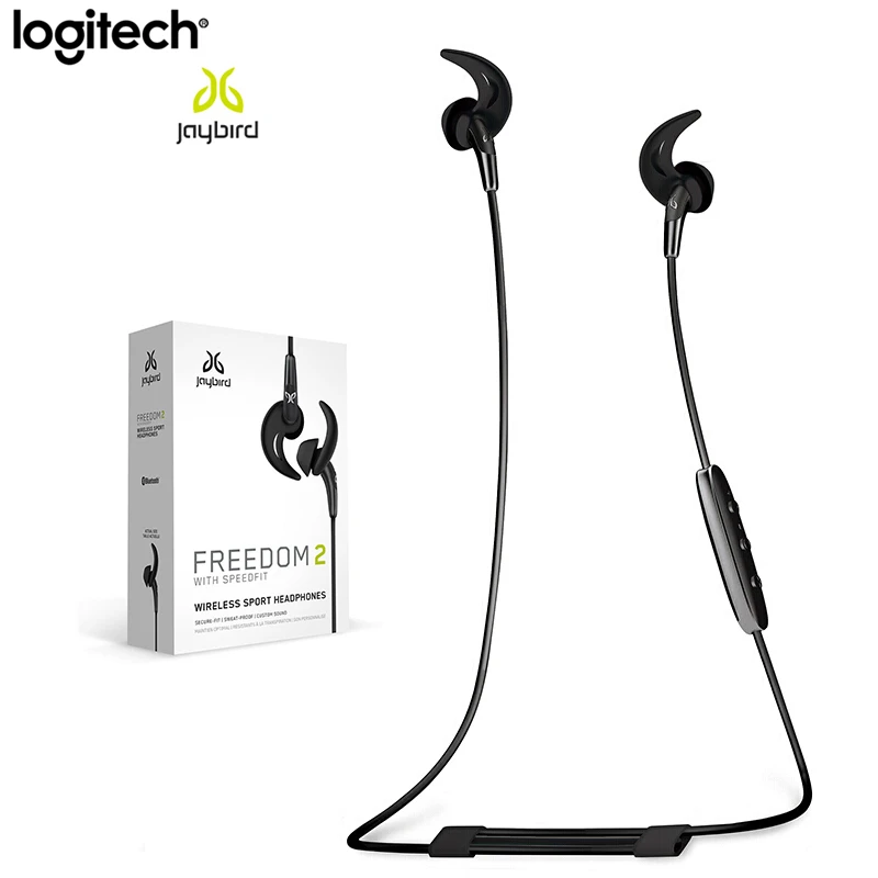Беспроводные Bluetooth-наушники Logitech Jaybird Freedom2 Hi-Fi наушники-вкладыши 8 часов работы