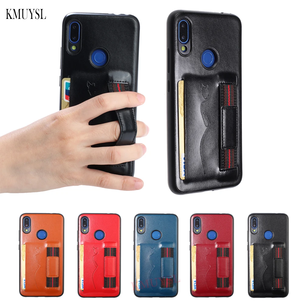 Кожаный чехол-портмоне с отделением для карт ремешком чехол для Xiaomi mi 9T Pro Red mi 7 7A Red mi Note 7 Pro роскошный мягкий ТПУ ремешок чехол для телефона, Capa