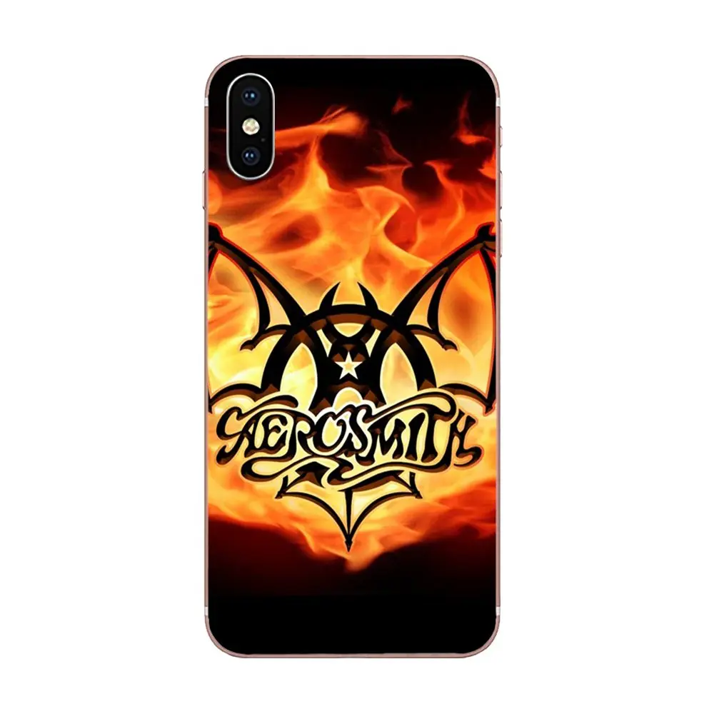 Aerosmith дизайн рок группы для Apple iPhone 4 4s 5 5C 5S SE 6 6S 7 8 Plus X XS Max XR TPU чехол