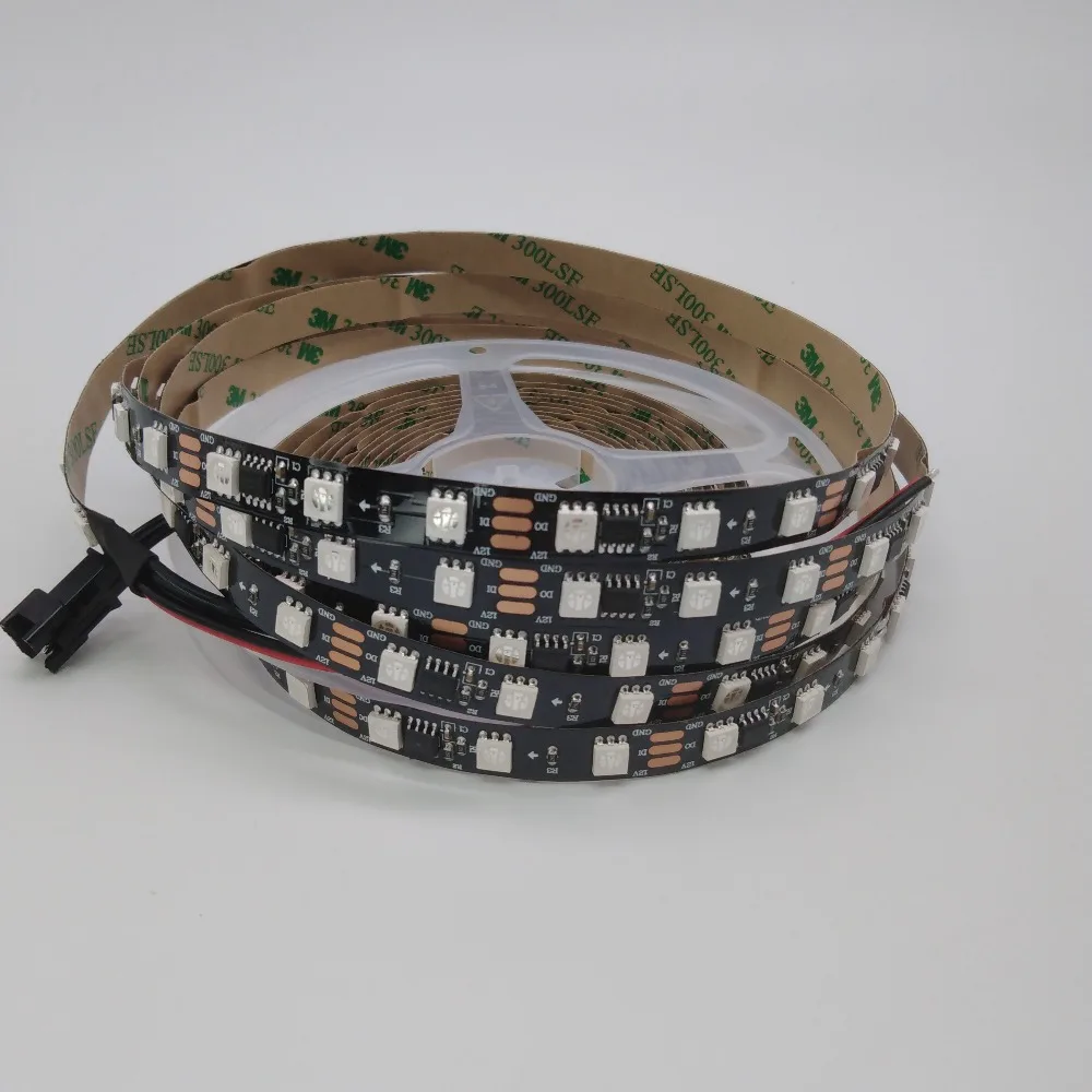 SM16703 WS2811 Addressable Rgb Led Strip 60 leds/M 12V digital 5050 programable 5M Smart Pixel Led Tape for led madrix project