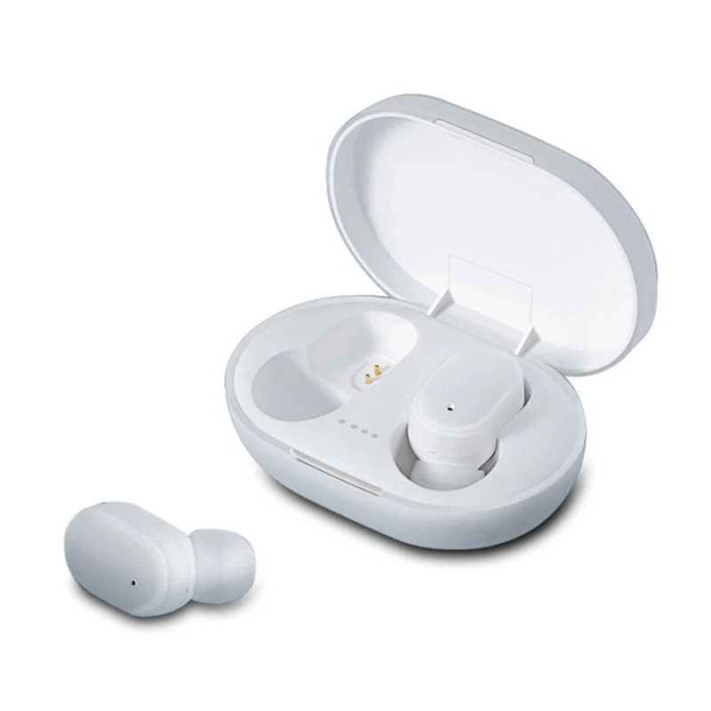 Белый A6S Bluetooth наушники для Xiaomi Airdots Беспроводной наушники 5,0 наушники-вкладыши TWS Bluetooth гарнитура Шум микрофон с функцией шумоподавления для Redmi iPhone huawei samsung - Цвет: Белый