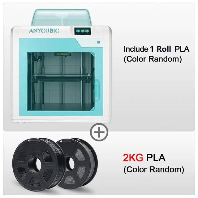 ANYCUBIC 4Max Pro 3d принтер большого размера плюс FDM Impresora Diy Набор модульный дизайн сопло 3d принтер 3d drucker drukarka 3d - Цвет: White 4MaxProAdd2KG