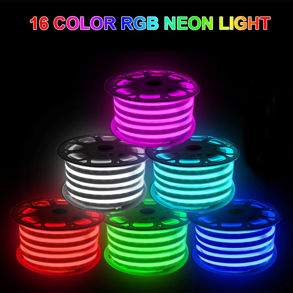 RGB неоновая полоса водонепроницаемая лента гибкая светодиодный неоновый знак