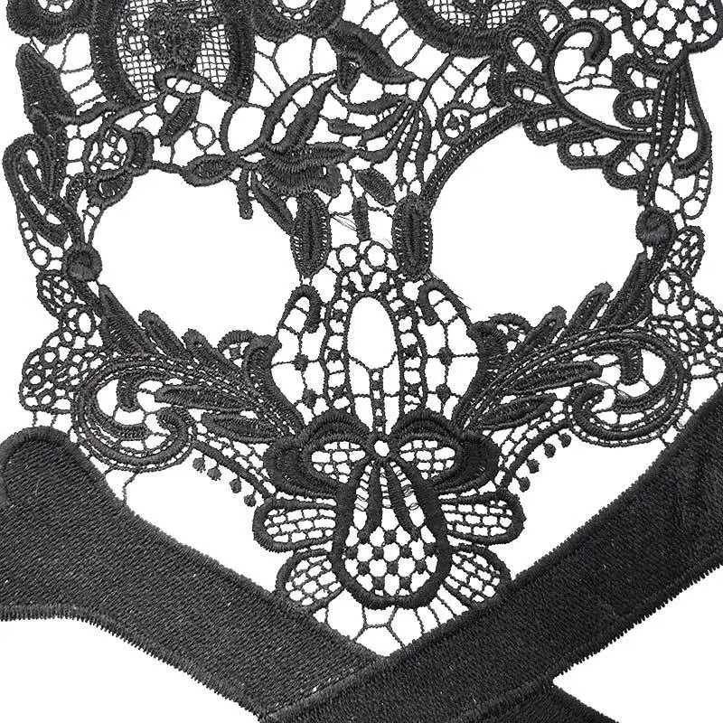 С вышивкой с круглой горловиной для творчества искусственные Съемная воротники