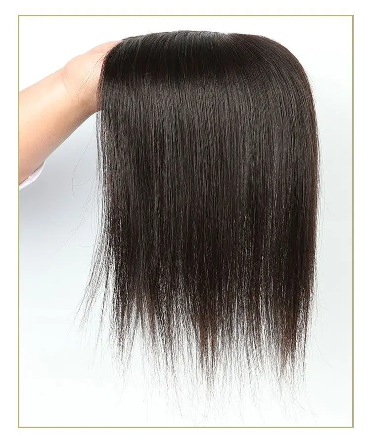 Женский парик прямые промежуточные шелковая основа с заколки для волос трессы