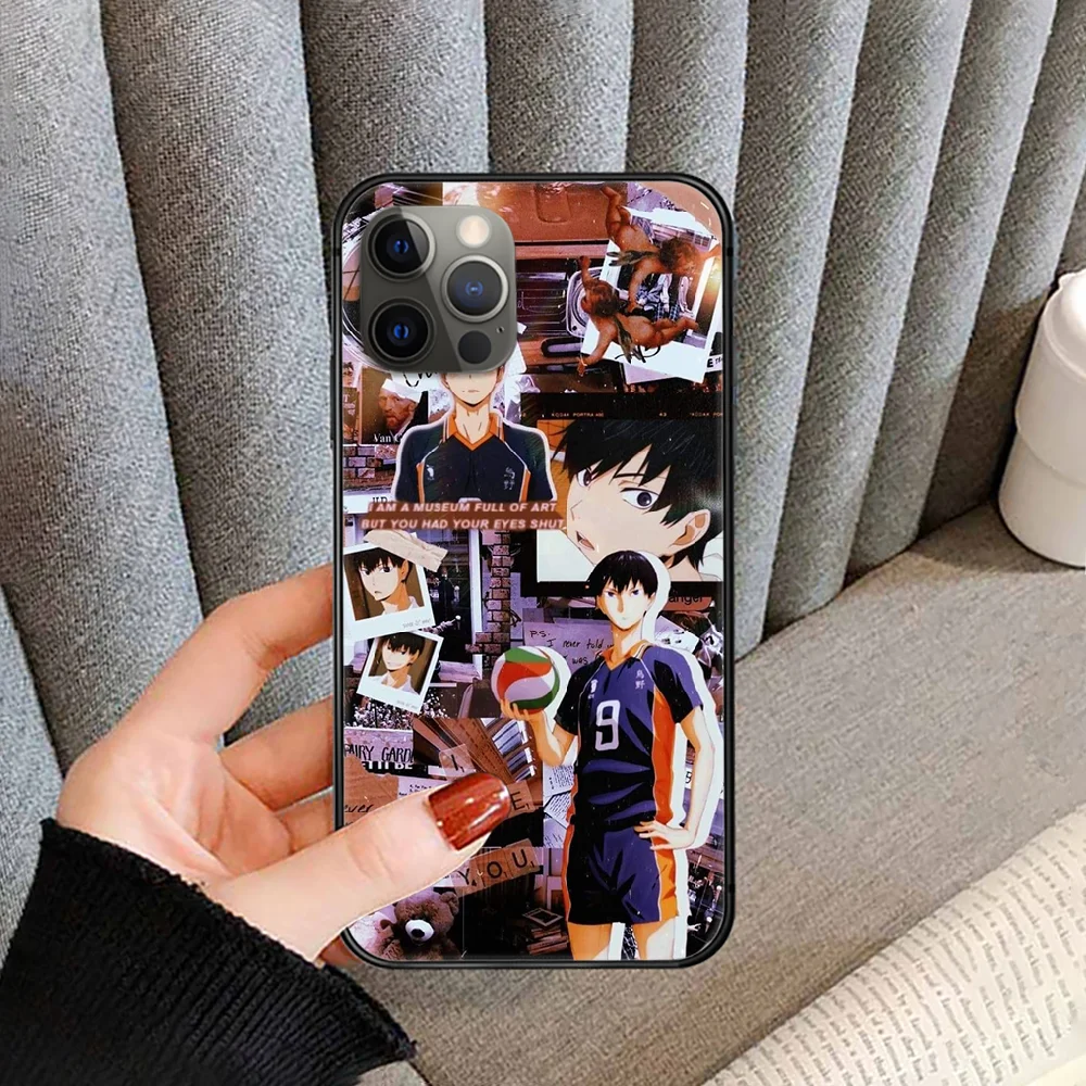 

Anime Haikyuu Hinata Phone Case Cover For Iphone 5 5S 6 6S PLUS 7 8 11 12 Mini X XR XS PRO SE 2020 MAX black Coque 3D Back Soft