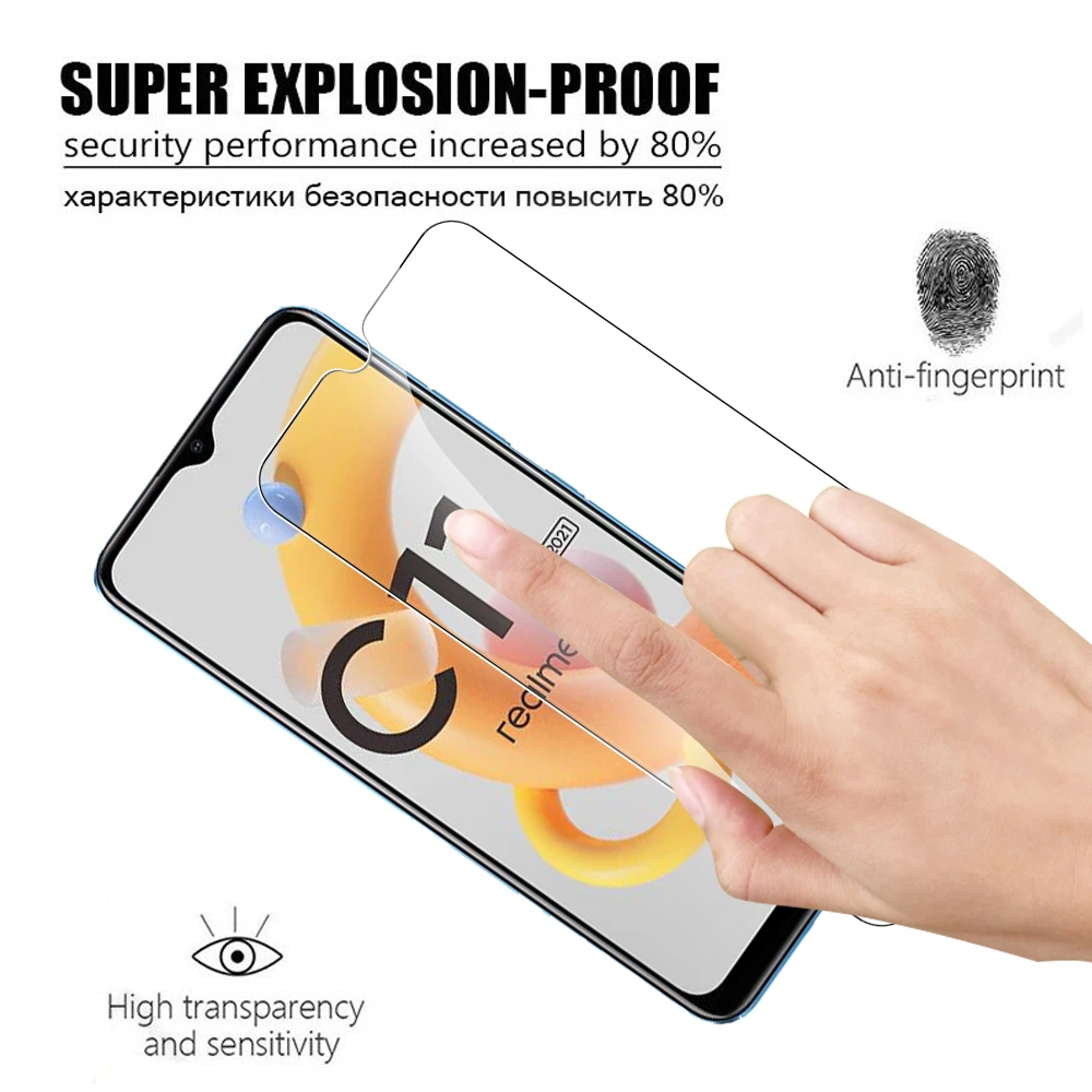 3pcs protective glass for realme c11 2021 9d screen protector for oppo realme c 11 c21 c25 c15 c3 redmec11 clear protective film free global shipping