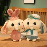 elephant plush toys baby room decorative stuffed dolls for slepping 25cm kawaii animal child kids plushiies toy pink rabbit doll