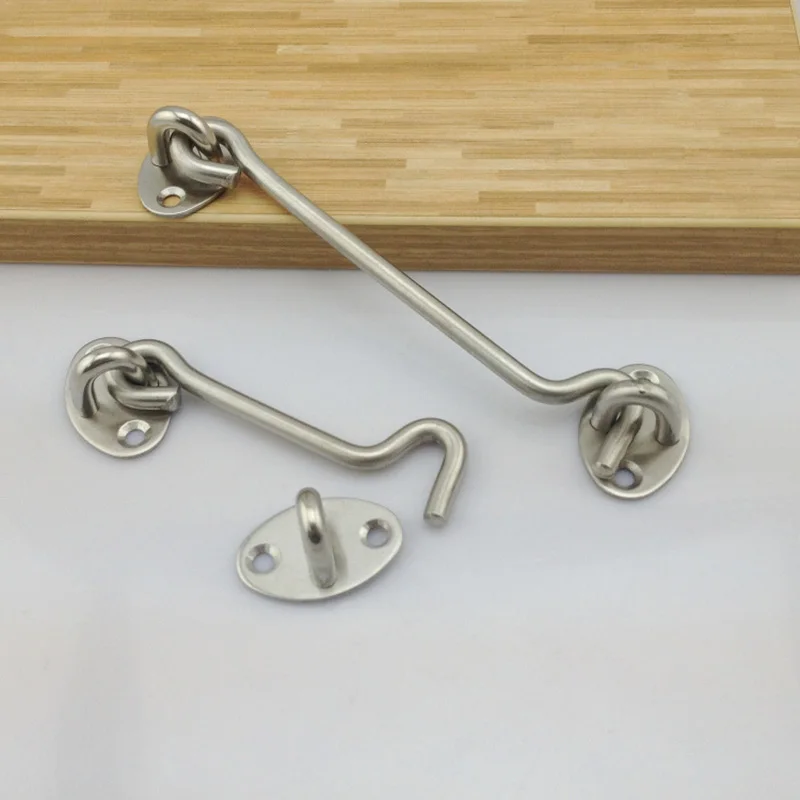 Высокий замок из нержавеющей стали с пряжкой для окна и двери крюком глаз