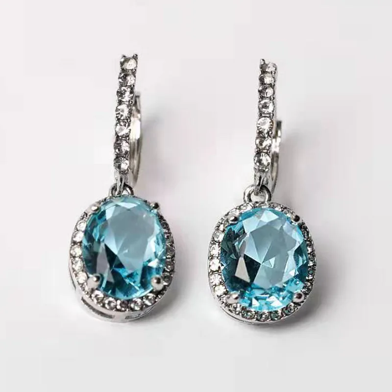 

Milangirl Classic Drop Crystal Earrings Luxury Earrings for Women Birthday Present Banquet Accessories