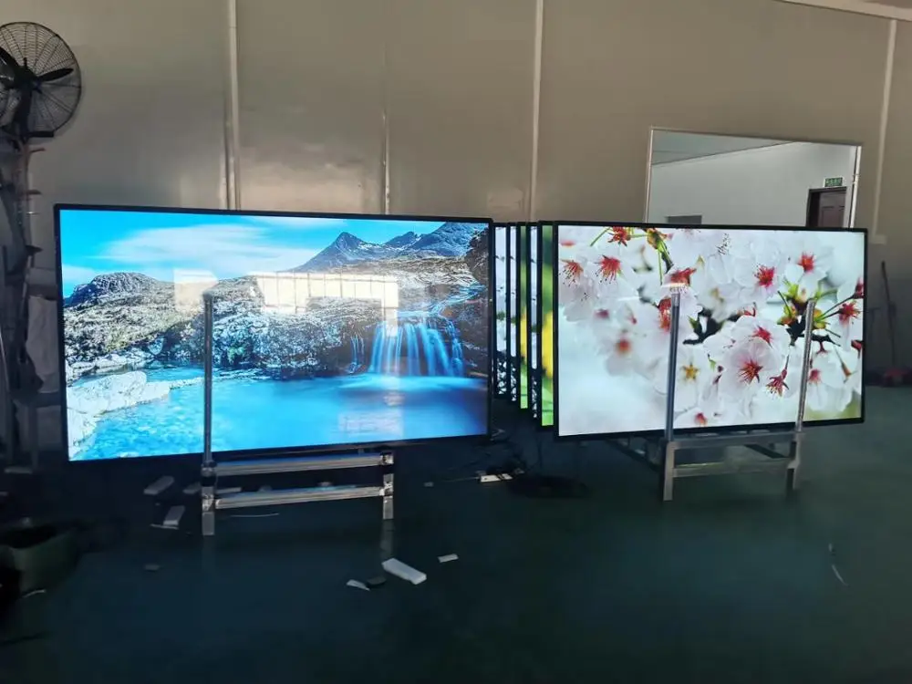 75 85 дюймов Большой размер супер тонкий 4K смарт E LED ТВ с металлической чехол