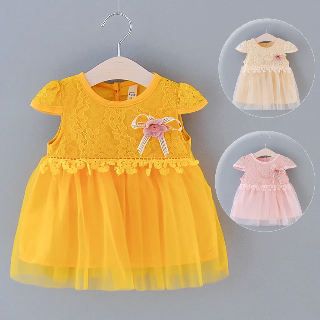 Новинка 2020 весенне-летнее платье для девочек детские топы с кружевным принтом