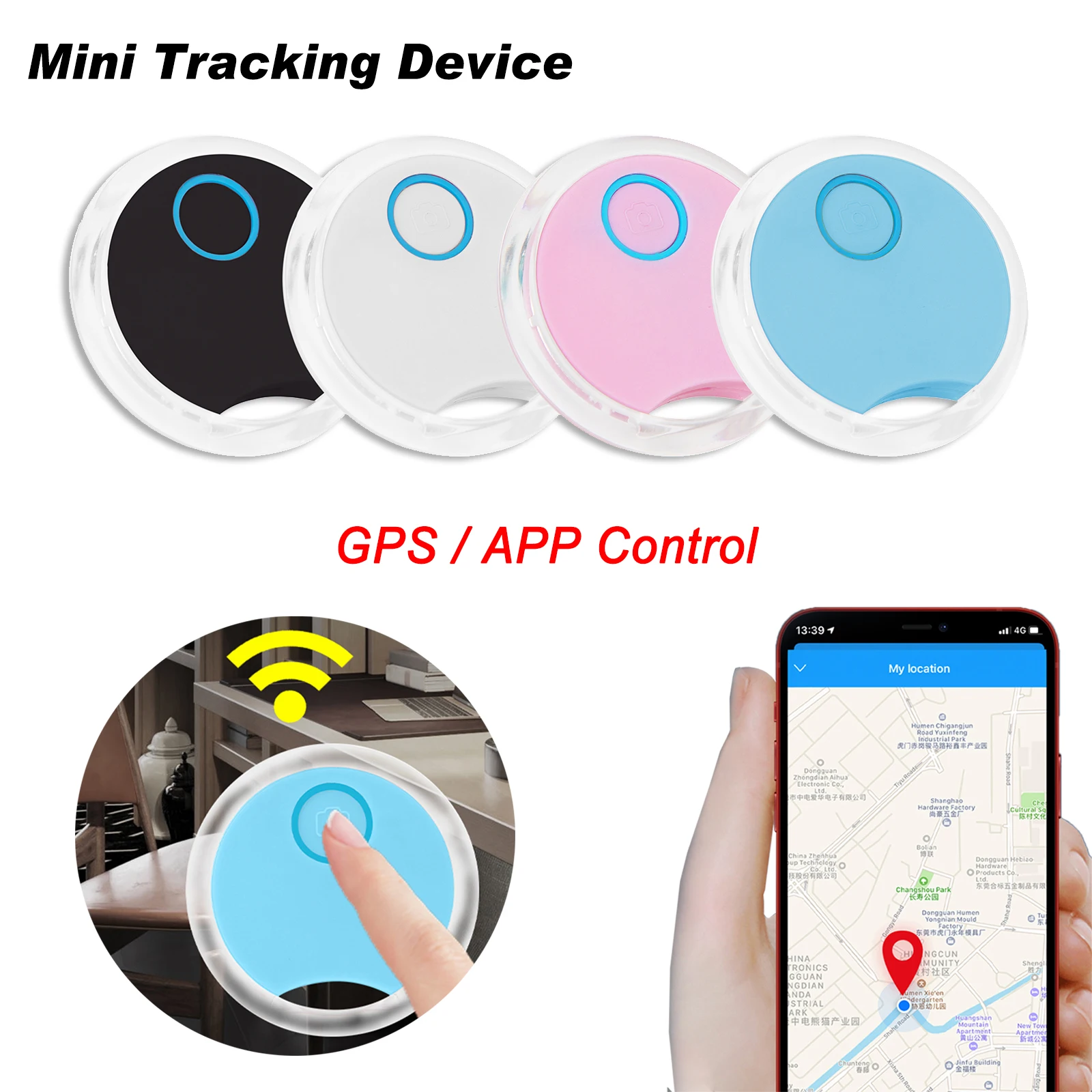 Беспроводной GPS-трекер для домашних животных ключей сумок кошельков локатор