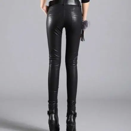 2020 весна осень женские новые с высокой талией тонкие из искусственного меха