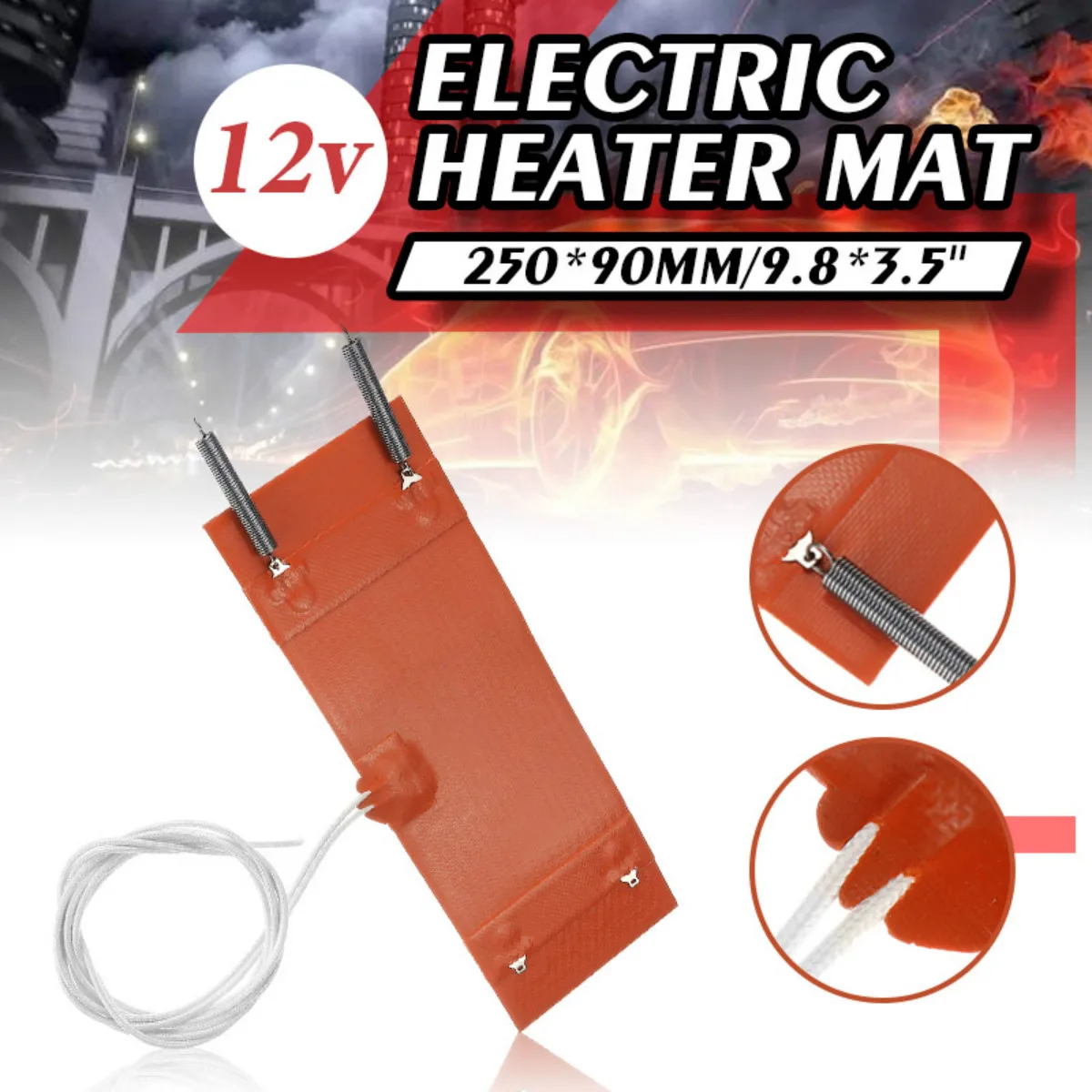 Автомобильный фильтр 12 В электрический нагревательный круг 250x90 мм | Автомобили и