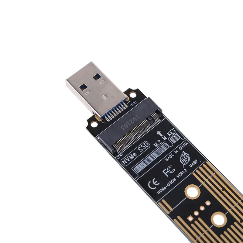 Портативный высокопроизводительный NVME к USB адаптеру M.2 SSD к type-A картам USB 3,1 Gen 2 мостовой чип к M2 SSD Key M