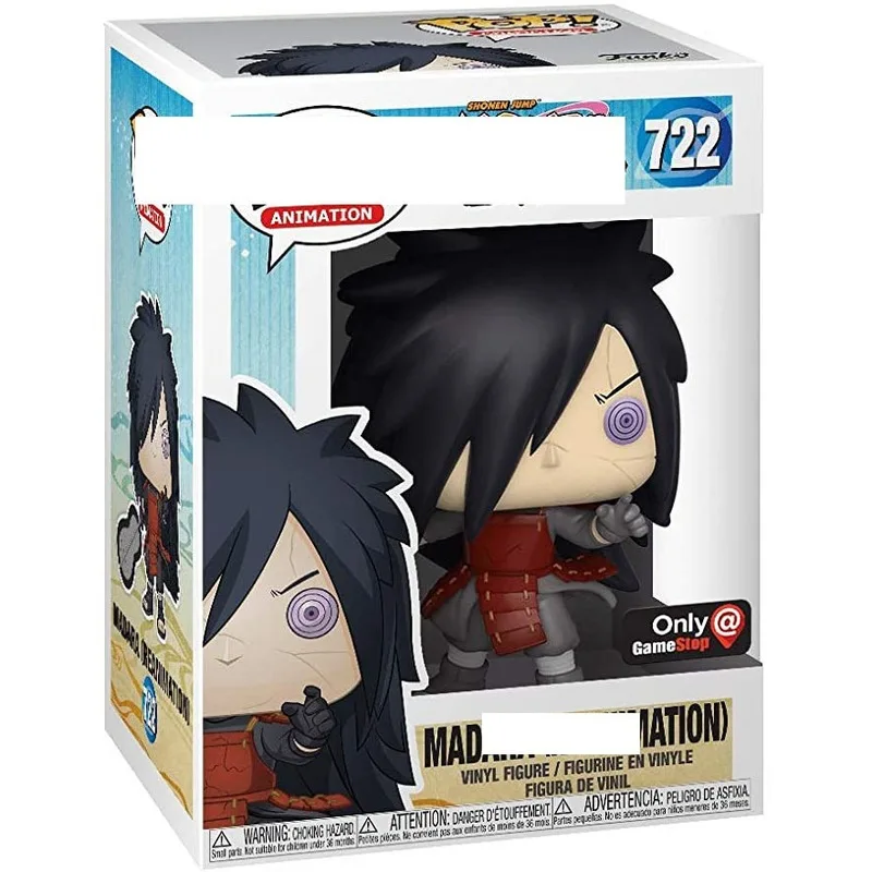 

Виниловые куклы FUNKO POP Kakashi Uchiha Madara 722 #, экшн-фигурки, игрушки для детей, рождественские подарки