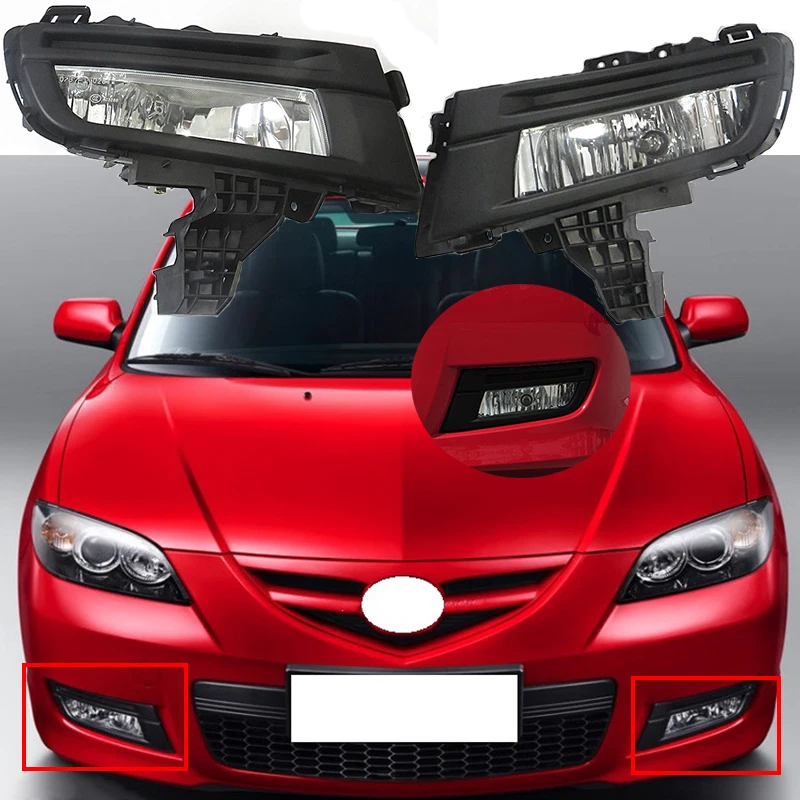 Высокие Richy для Mazda 3 M3 2009 2010 2011 2012 переднего бампера Туман светильник