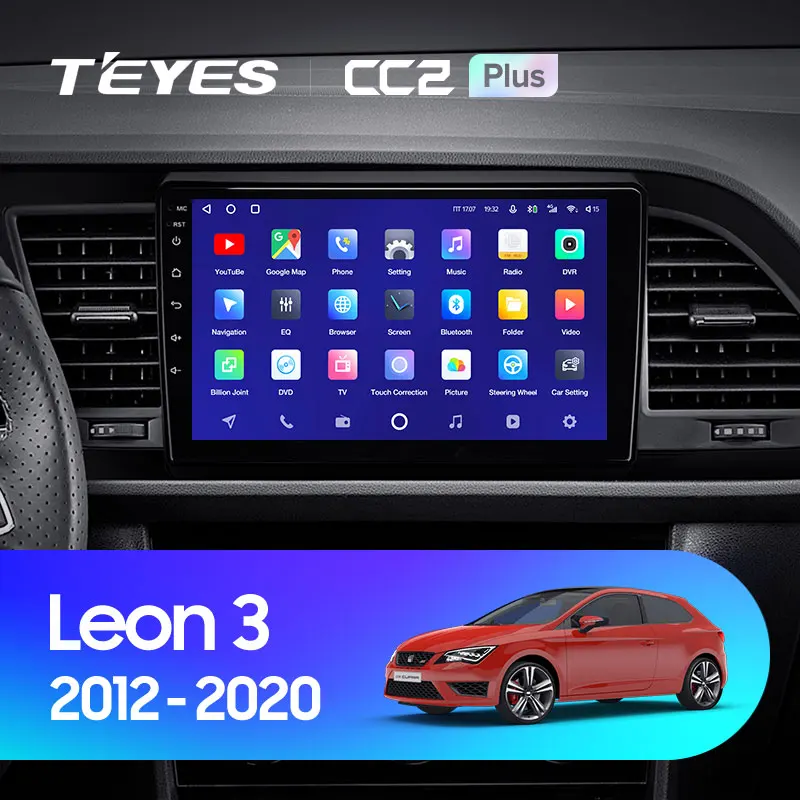 TEYES CC2L и CC2 Plus Штатная магнитола For Сеат Леон 5F Seat Leon 3 2012 - 2020 Android до 8-ЯДЕР 6 + 128ГБ 16*2EQ