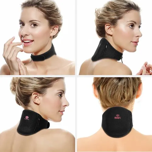 

Heated Neck Wrap with Adjustable Temperature and USB Cord Graphene Far-Infrared Physical Cervical Therapy for Pain Relief