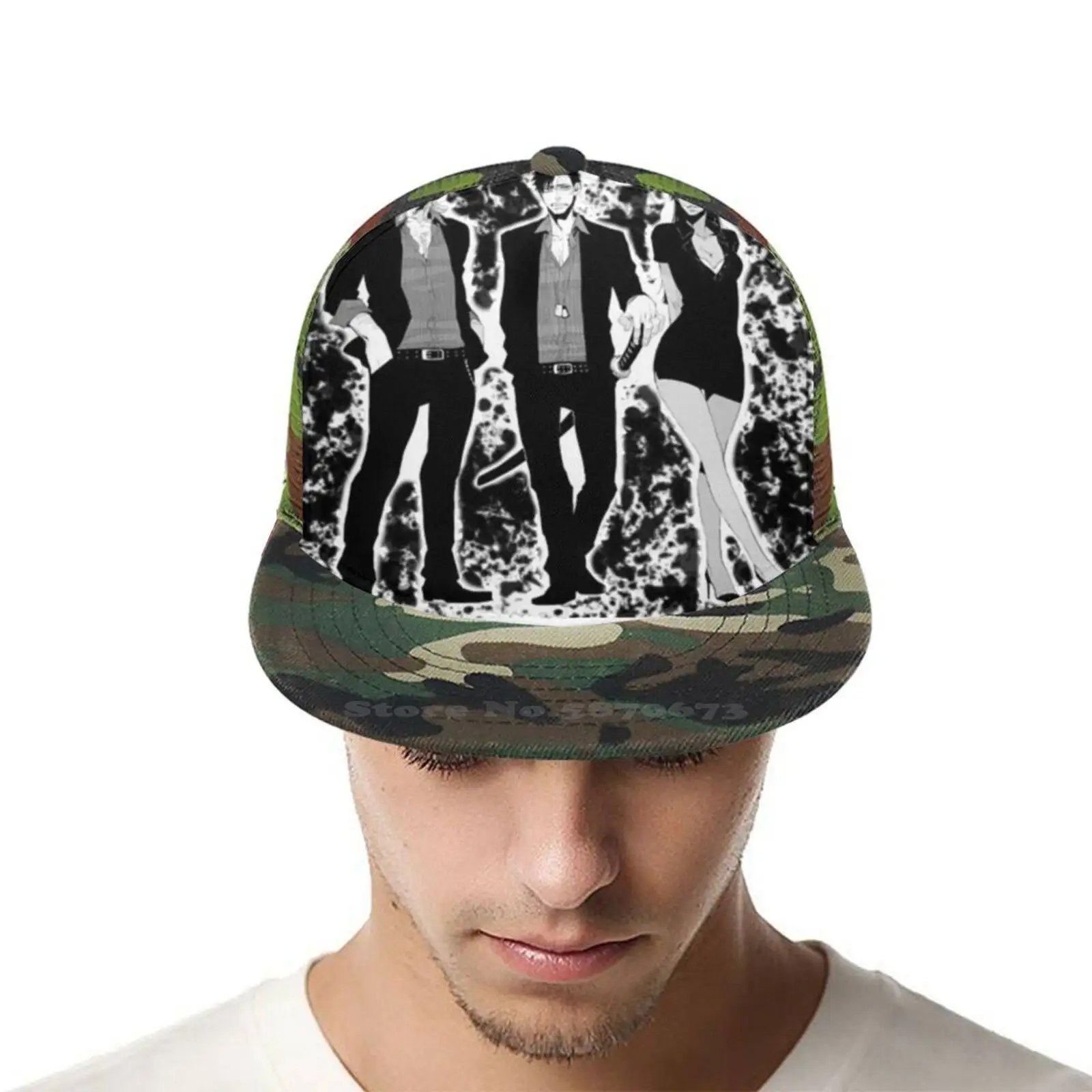 Спортивная изогнутая сетчатая шляпа Gangsta Main Trio для рыбалки|Мужские бейсболки| |