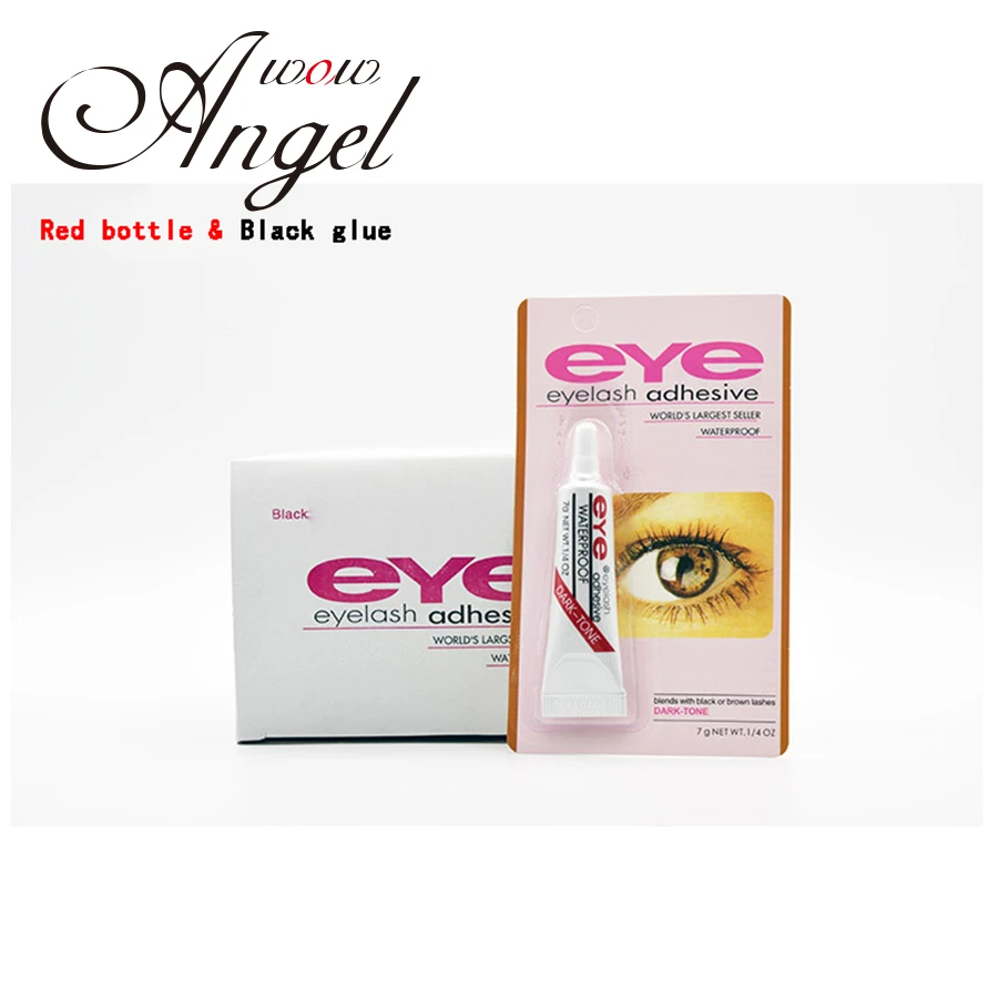 WOWANGEL клей для ресниц прозрачный белый/темно черный водонепроницаемый Накладные