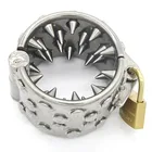 Женское кольцо для пениса, кольцо для пениса с подвеской для мошонки, дробилка для яиц, Пояс верности, кольцо для члена, искусственная Задержка пениса