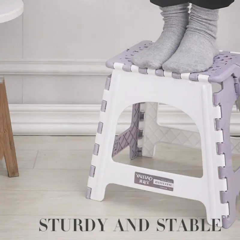 

Multi Purpose Portable Chair Seat Folding Step Stool Home Train Outdoor Storage Foldable Outdoor Storage Kids Use