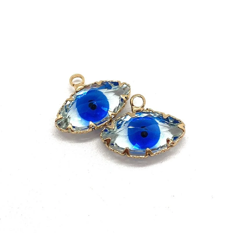 

Necklace Pendant Crystal Stone Accessories Eye Shape Earrings Oval Pendant Used to Make DIY Necklace Pendant Jewelry