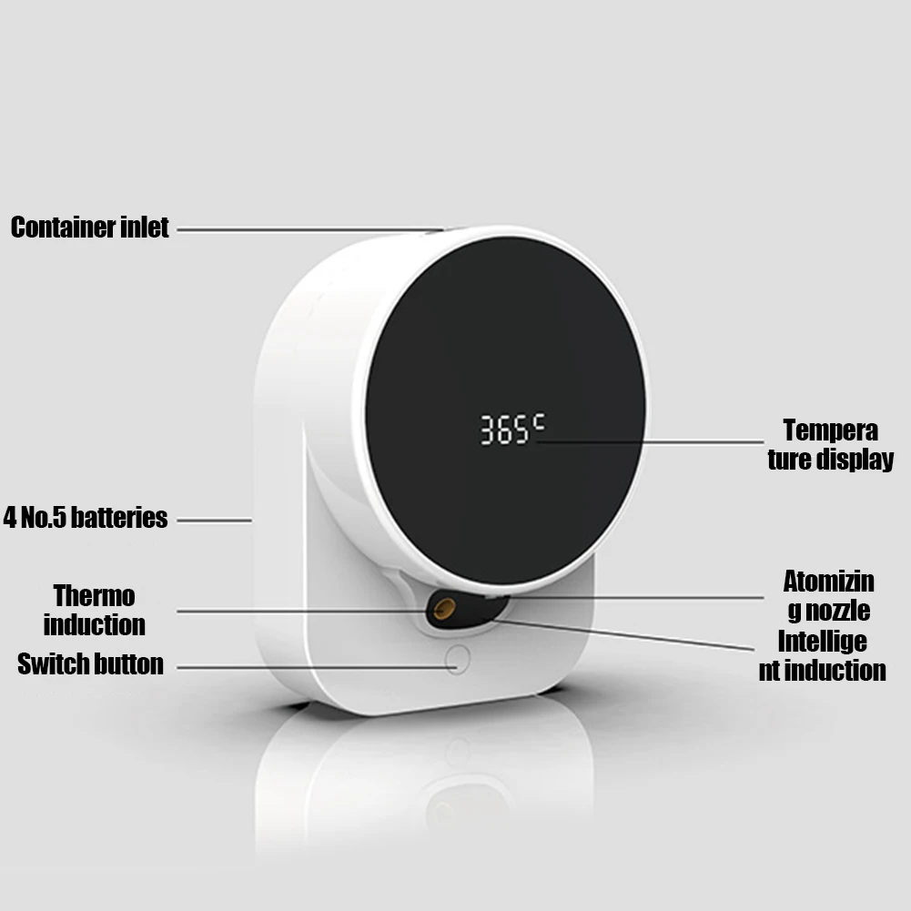 

Automatic Hand Washing Tool Cleaning Sensor Liquid Soap Dispenser Temperature Measurement Child Care Liquid Soap Spray